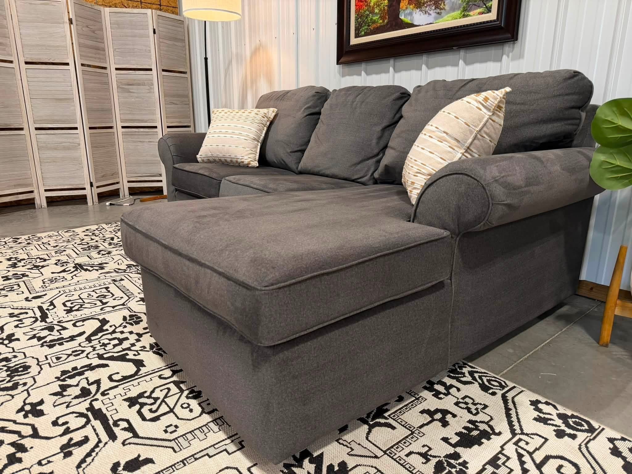 2 Piece Gray Sectional