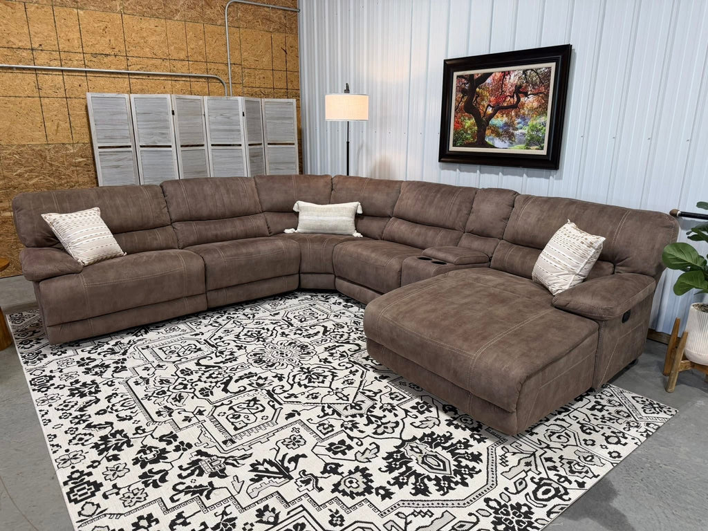 6 Piece Modular Reclining Sectional