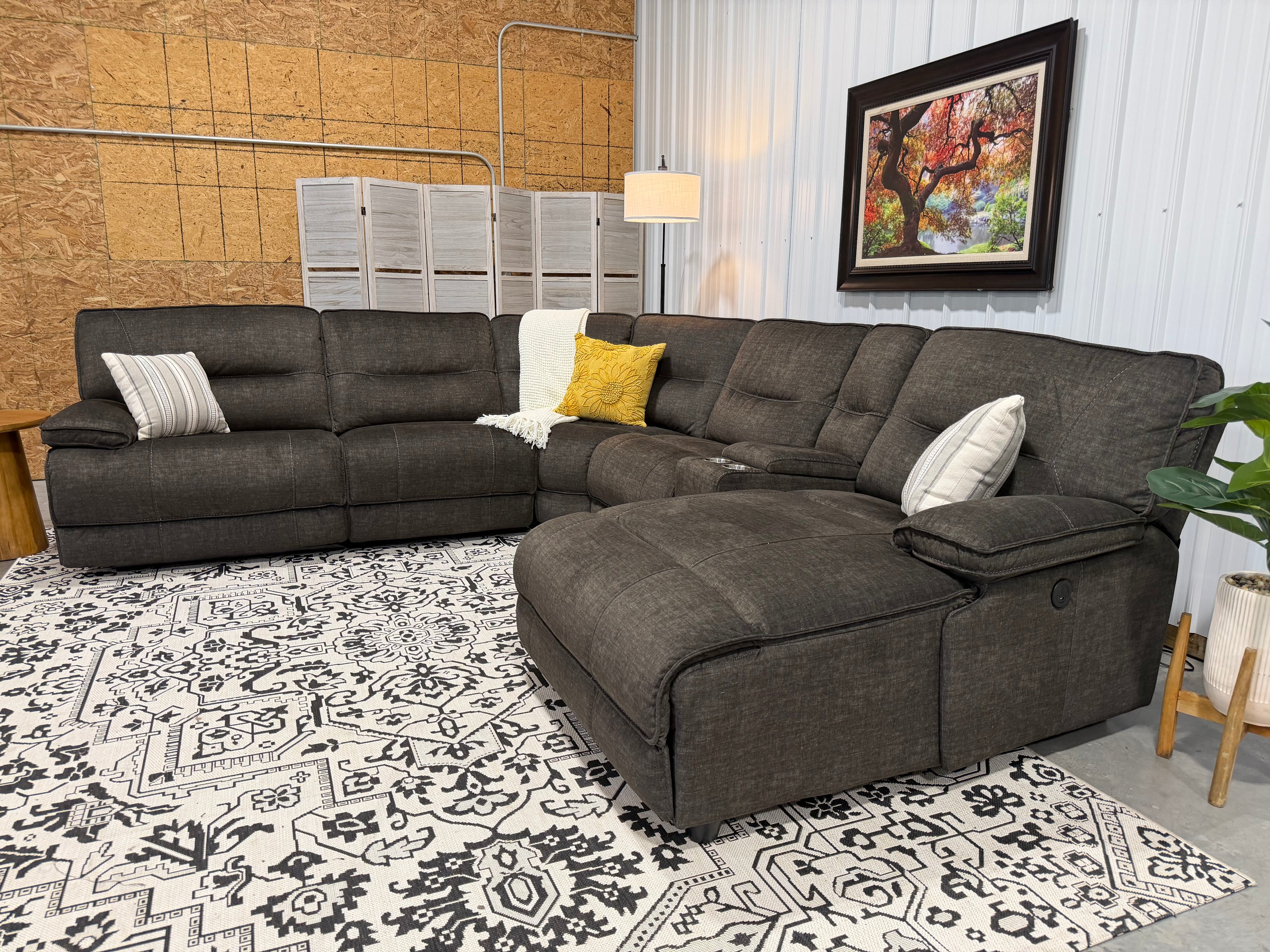 6 Piece Power Recline Modular