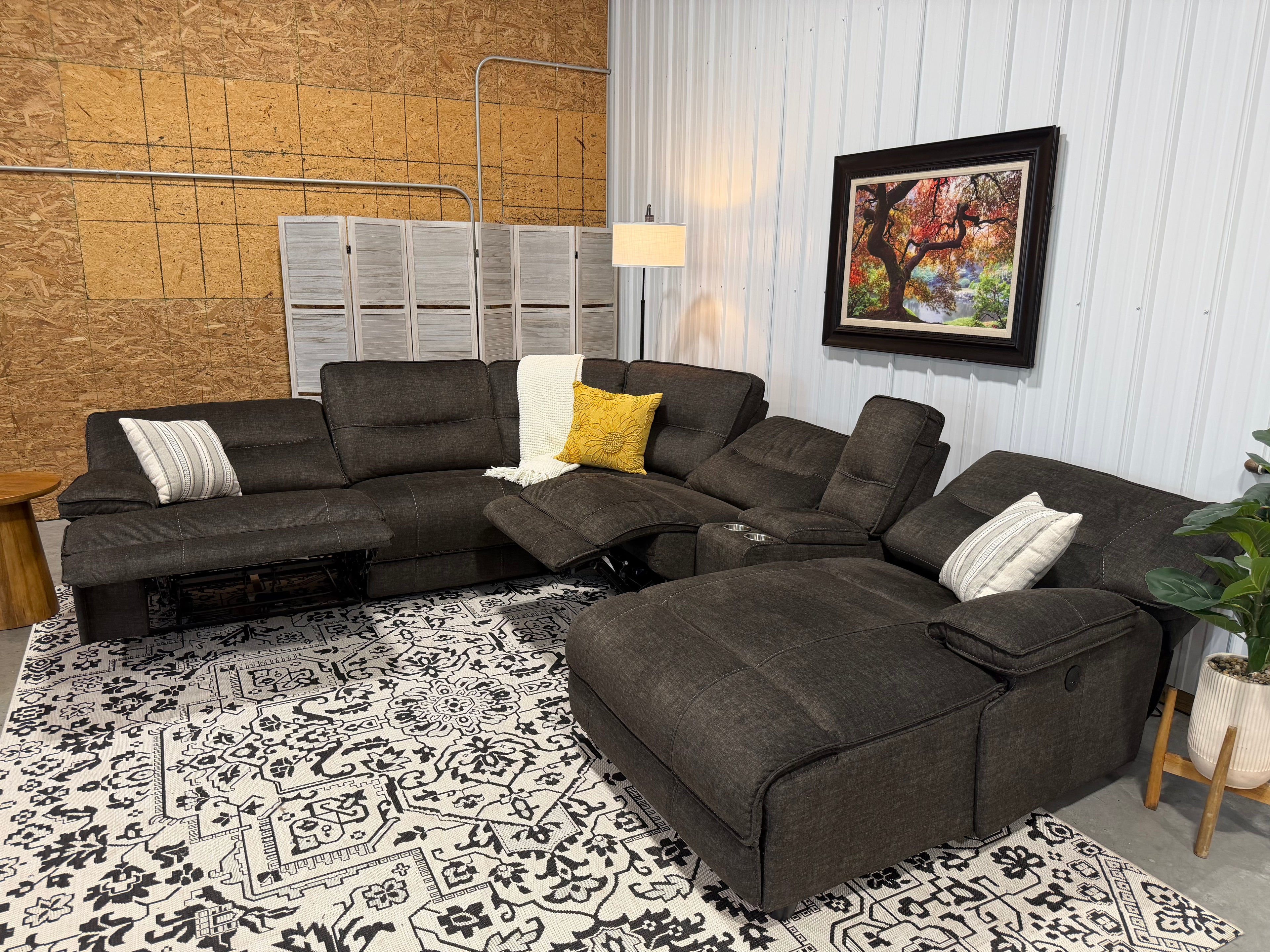 6 Piece Power Recline Modular