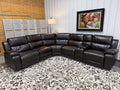 6 Piece Leather Reclining Sectional