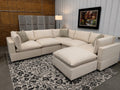 NEW 6 Piece Bellamia Luna CREAM Chenille Sectional