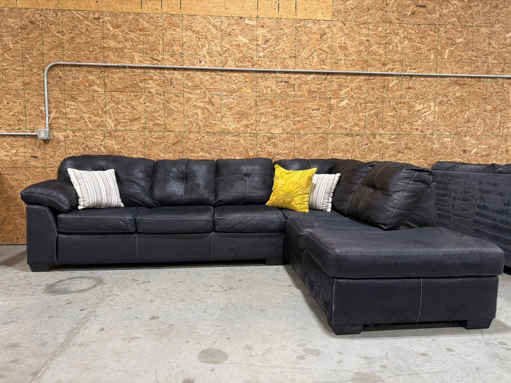 2 Piece Dark Gray Sectional