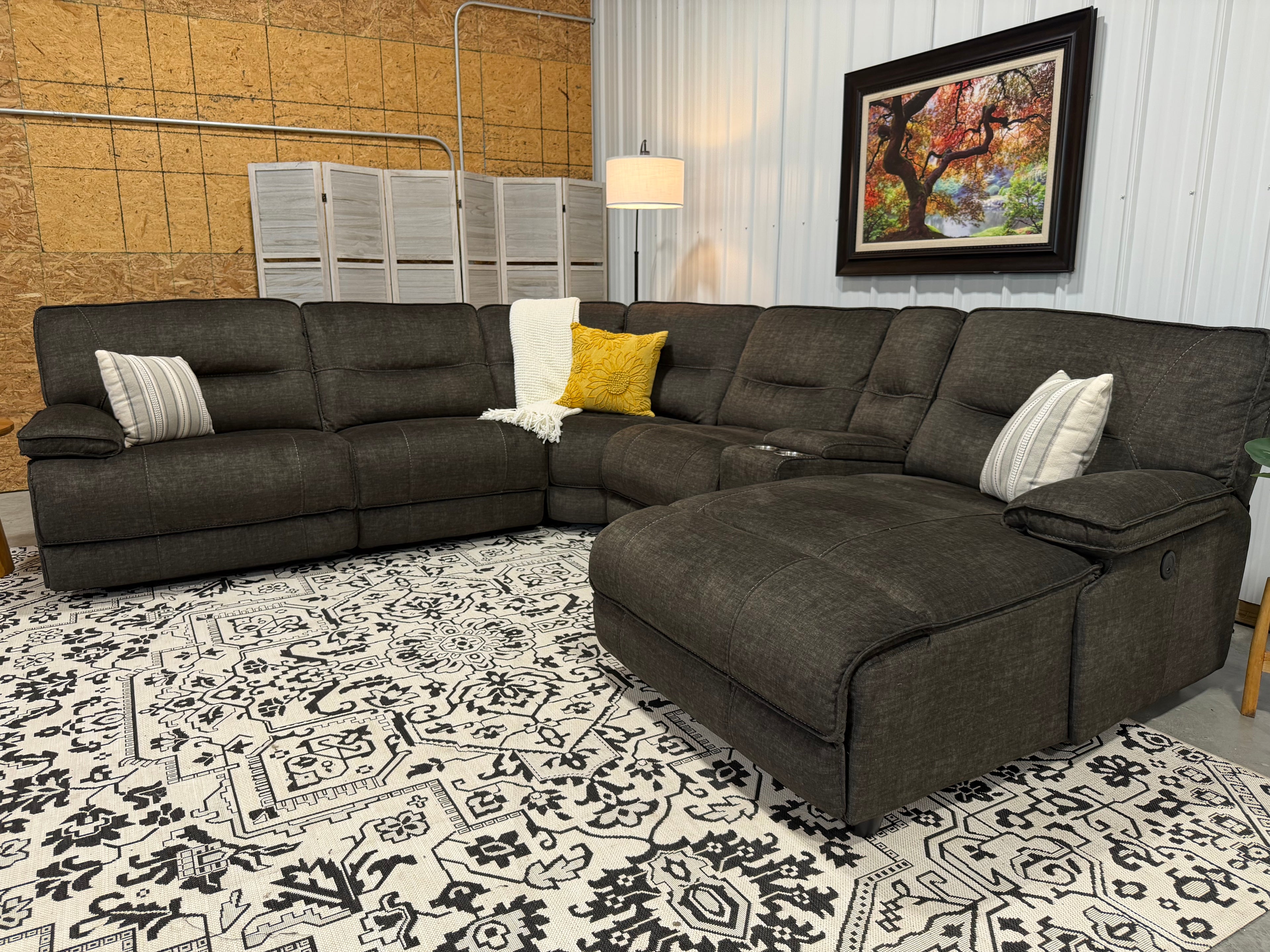 6 Piece Power Recline Modular