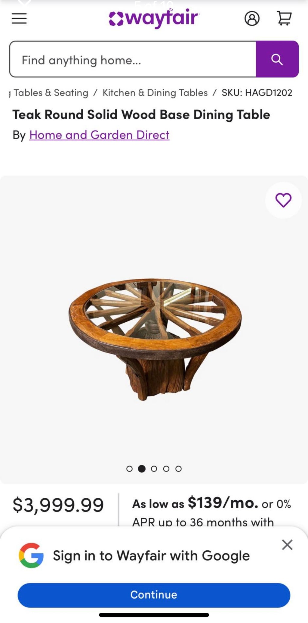 Rustic Wagon Table