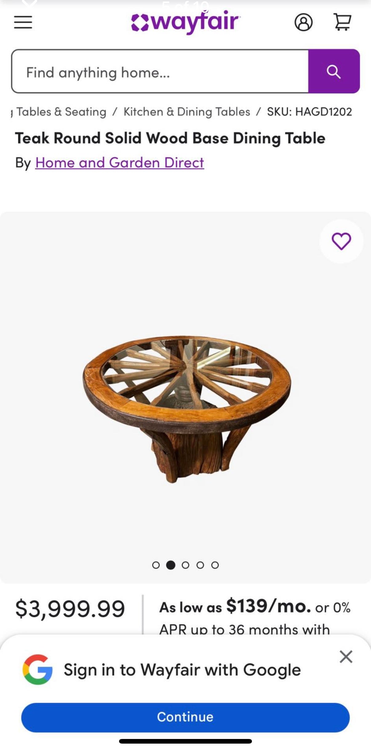 Rustic Wagon Table