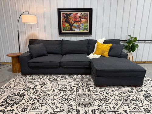 2 Piece Oversized Gray Sectional