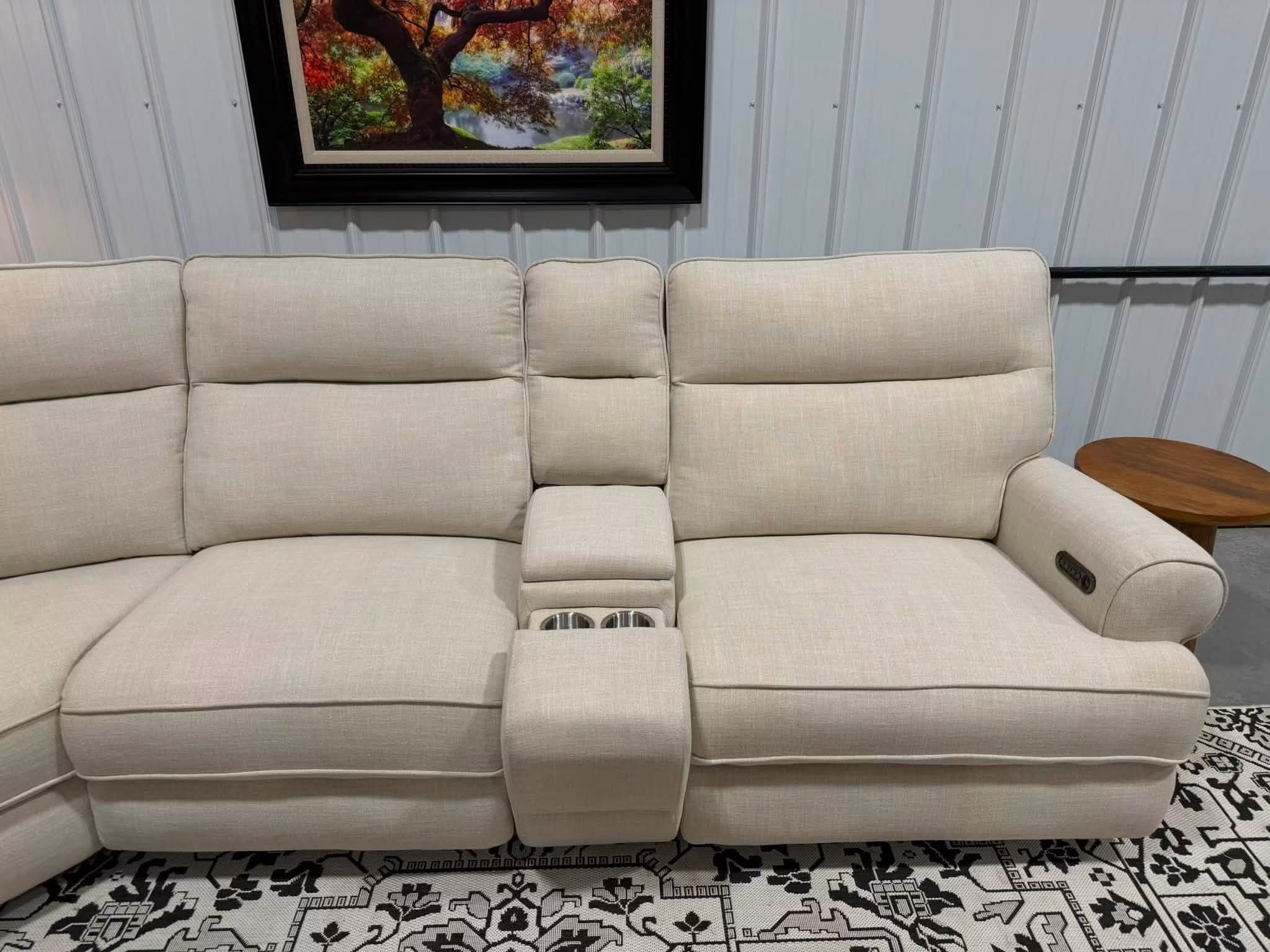 6 Piece Cream Power Reclining Modular Sectional by American Signature