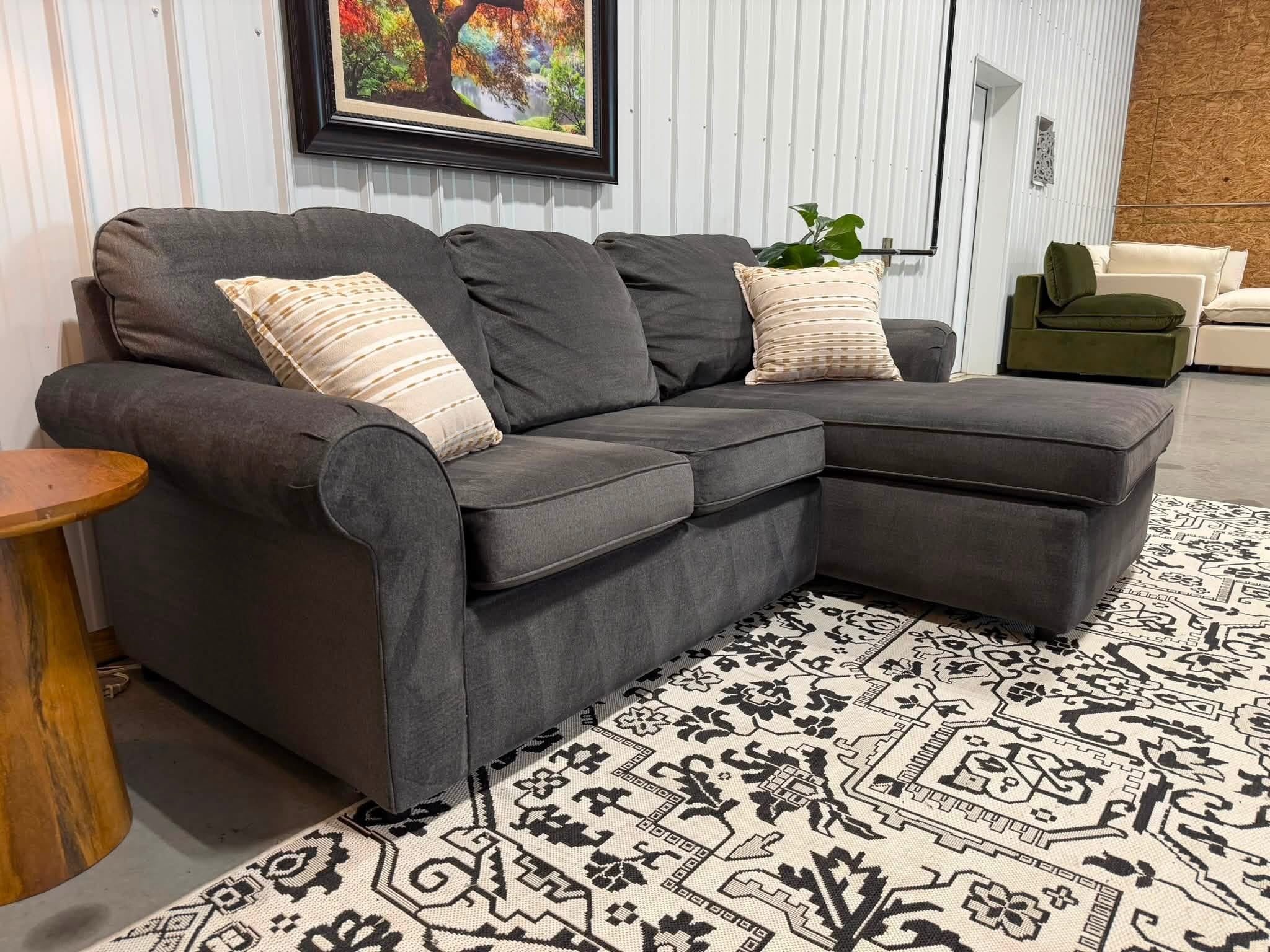 2 Piece Gray Sectional