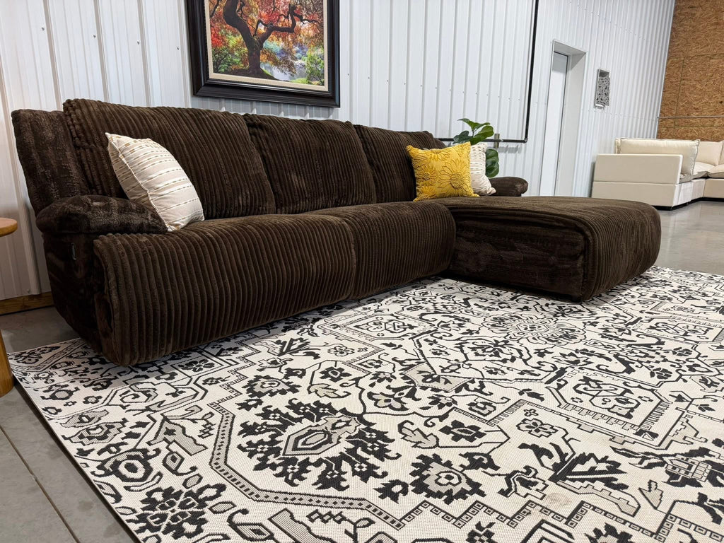 Ashley Oversized Corduroy Reclining Sectional
