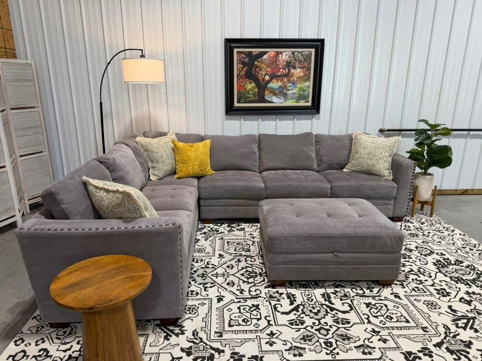 Gray 2Piece Thomasville Sectional