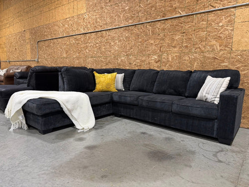 Ashley 2 Piece Dark Gray Sectional