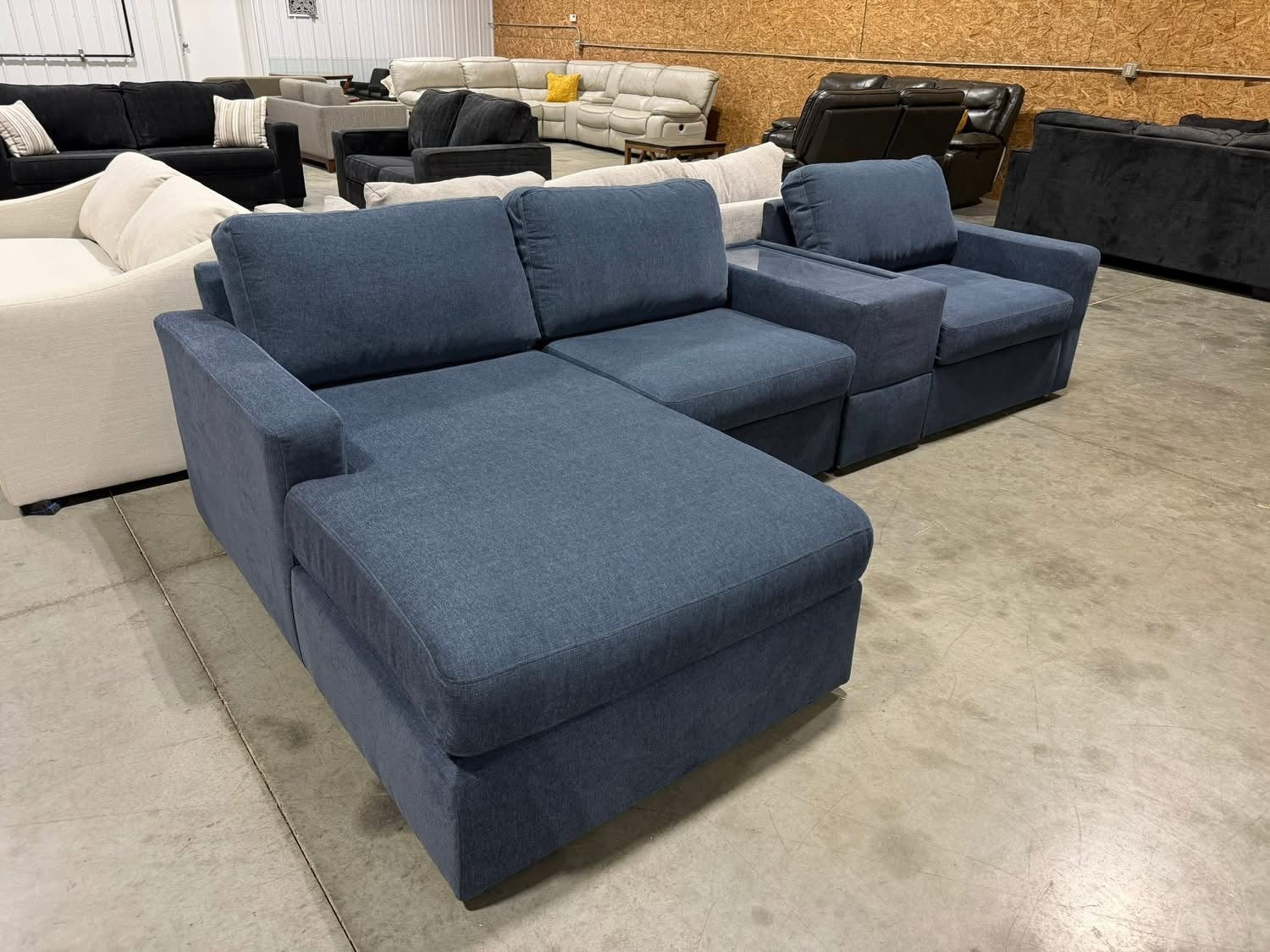 4 Piece Ashley Blue Sectional