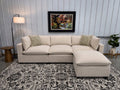NEW 4 Piece Bellamia Luna CREAM Chenille Sectional