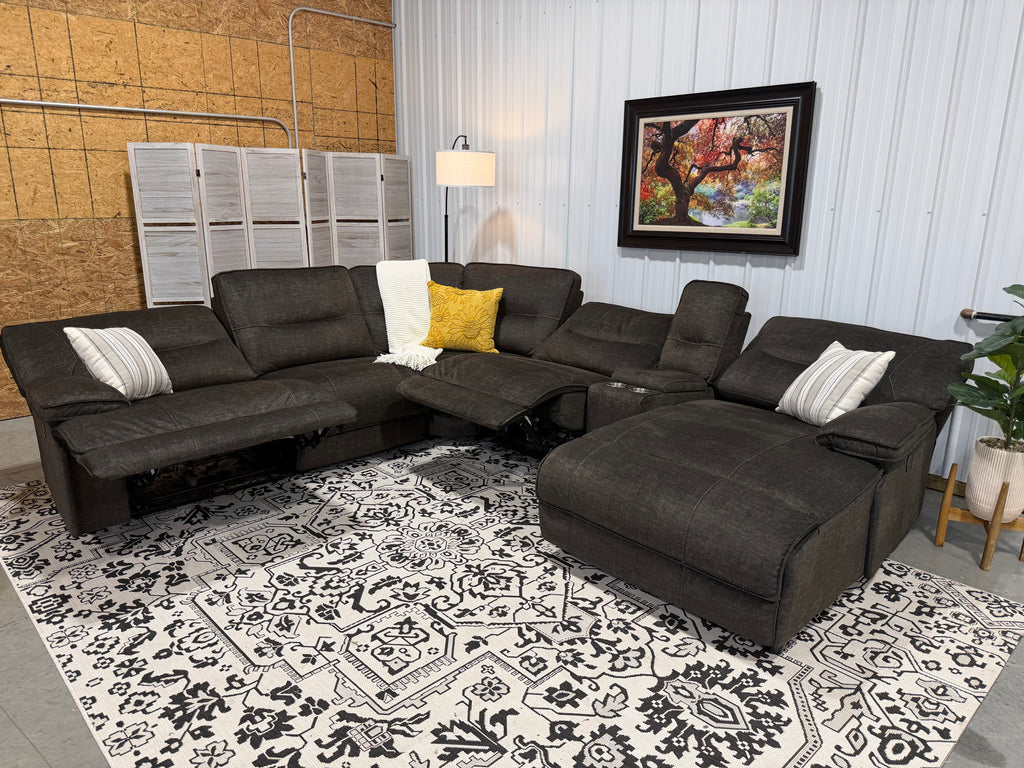 6 Piece Power Recline Modular