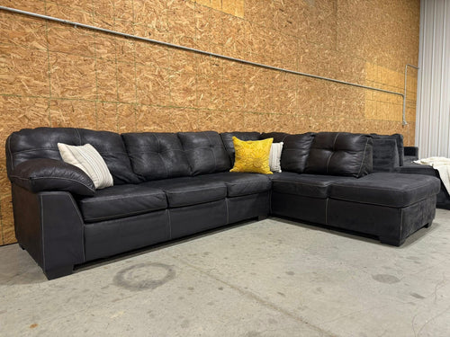 2 Piece Dark Gray Sectional