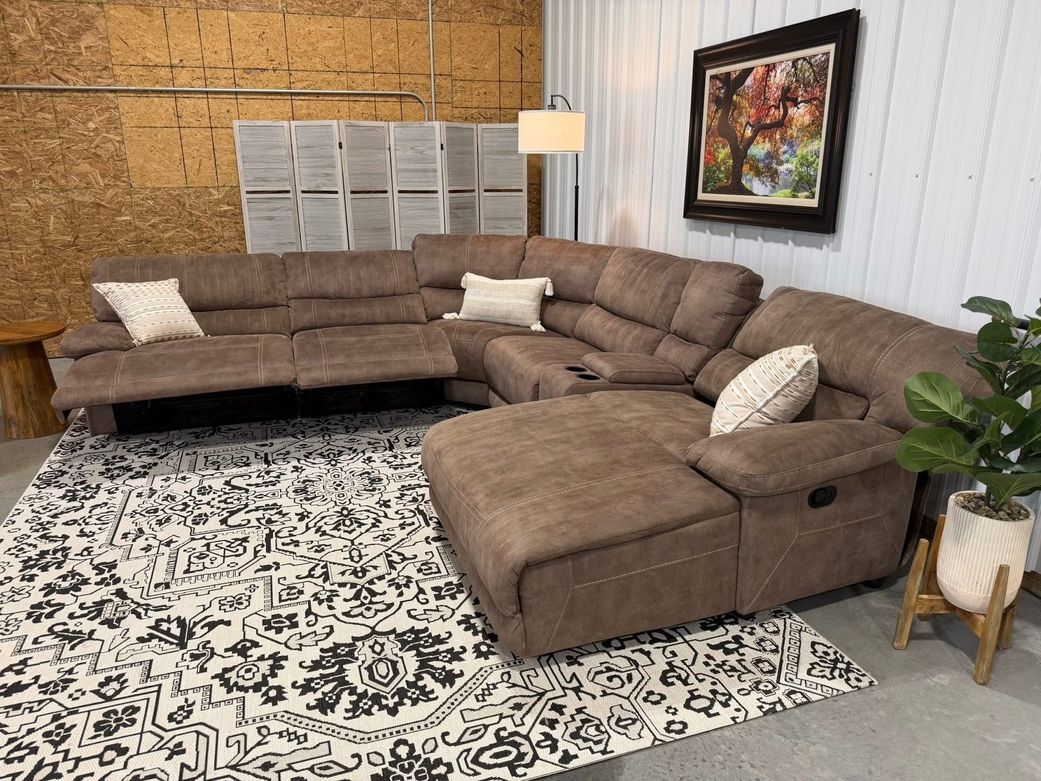 6 Piece Modular Reclining Sectional