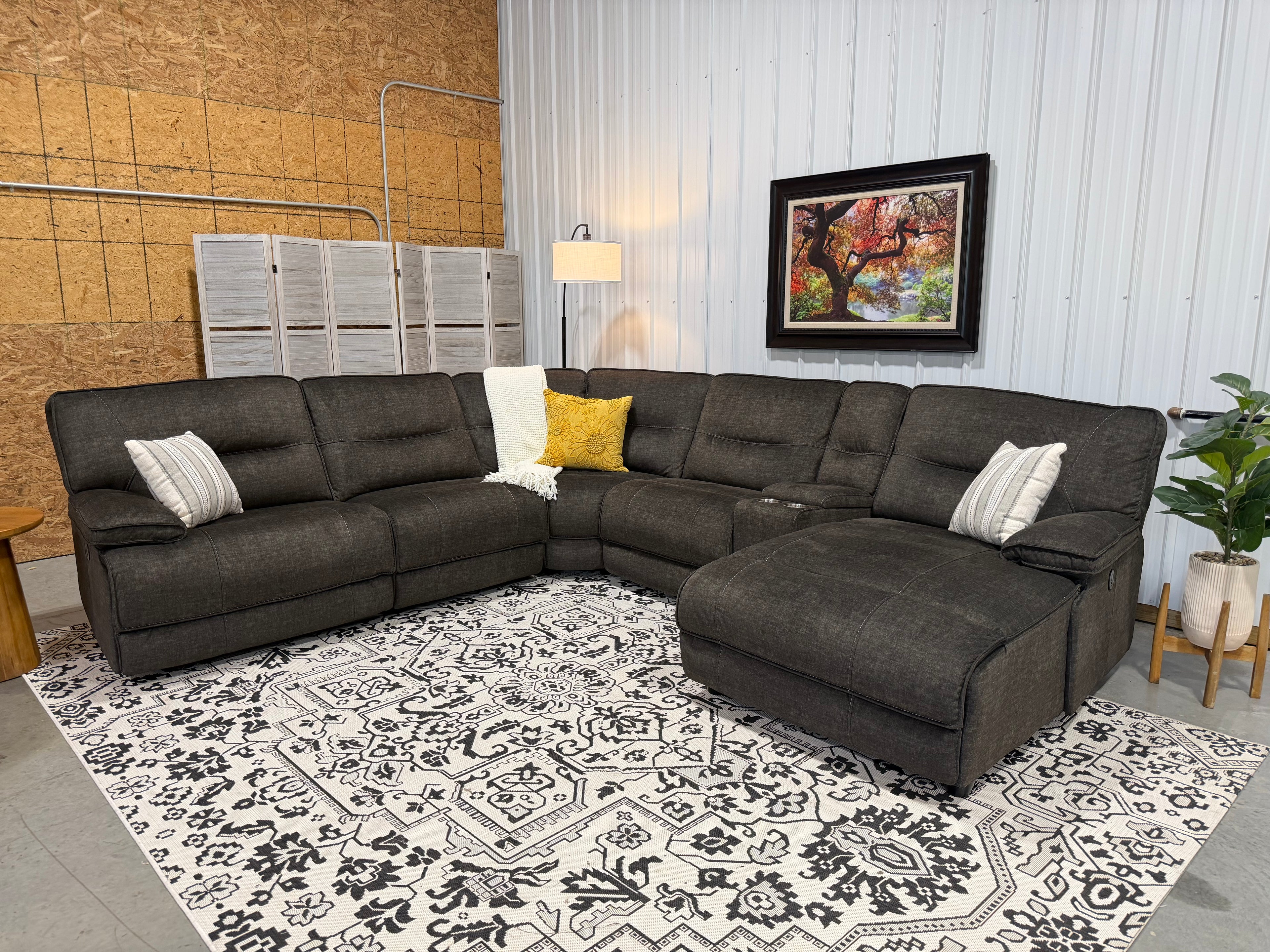 6 Piece Power Recline Modular