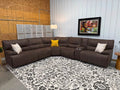 6 Piece Brown Power Reclining Modular Sectional