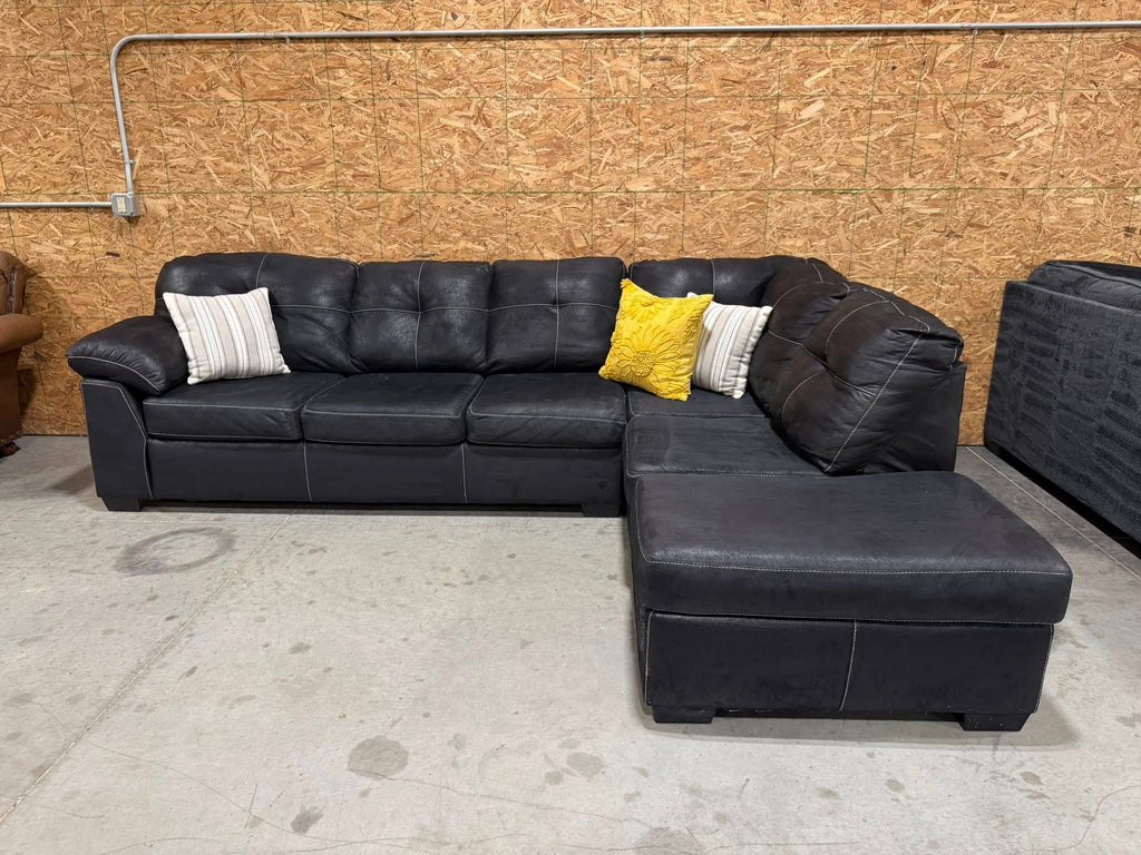 2 Piece Dark Gray Sectional