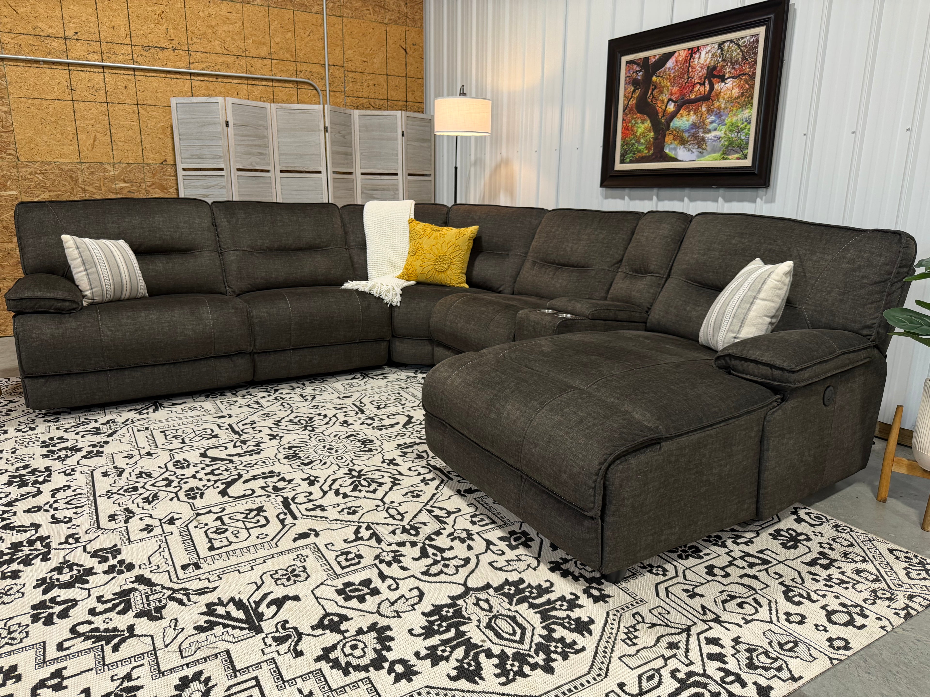 6 Piece Power Recline Modular