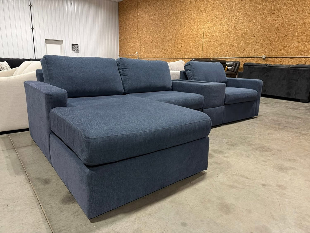 4 Piece Ashley Blue Sectional