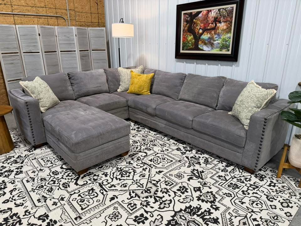 Gray 2Piece Thomasville Sectional
