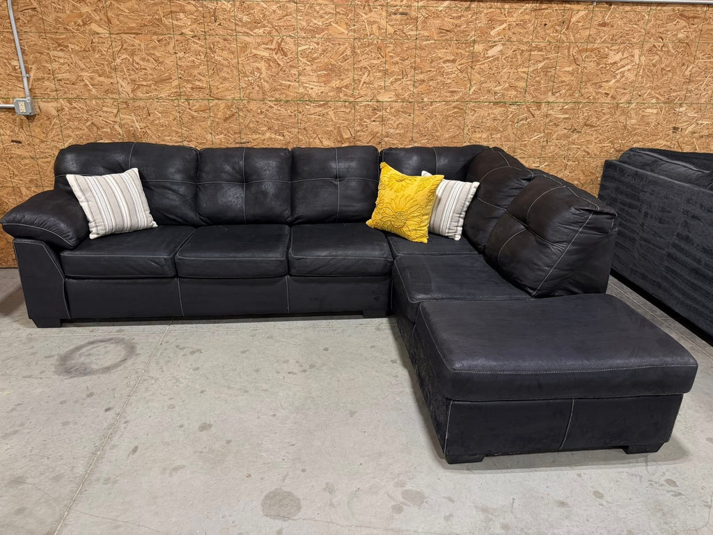 2 Piece Dark Gray Sectional