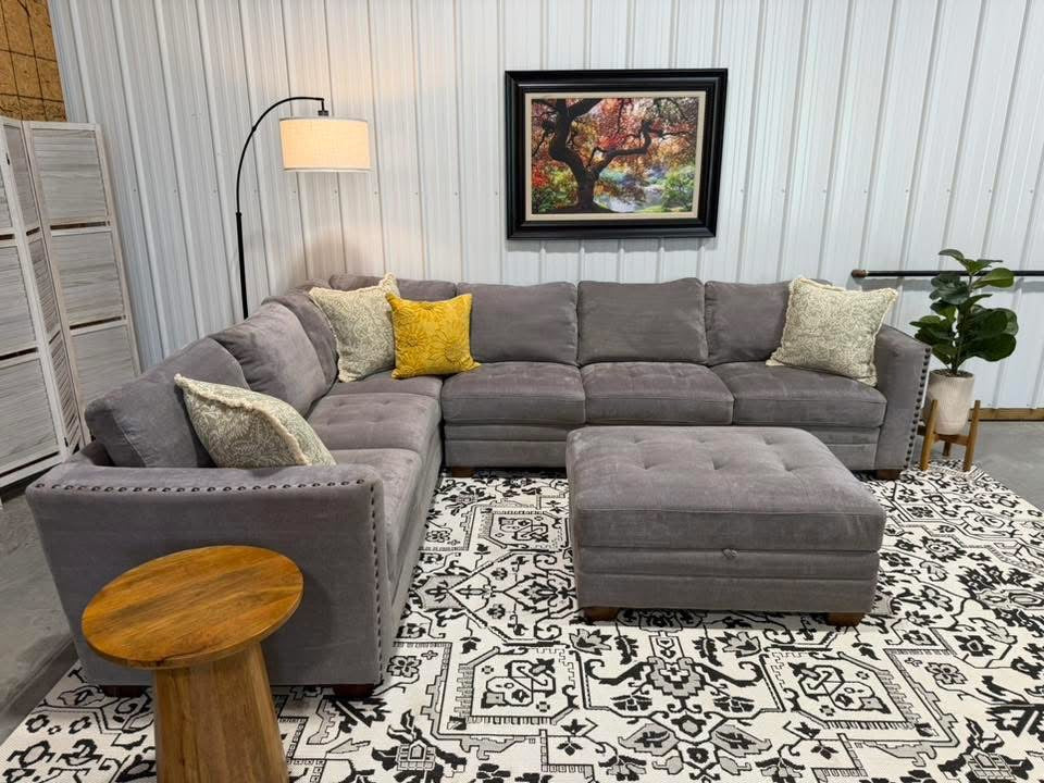 Gray 2Piece Thomasville Sectional