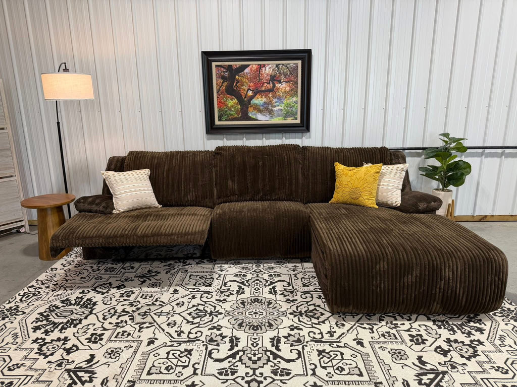 Ashley Oversized Corduroy Reclining Sectional