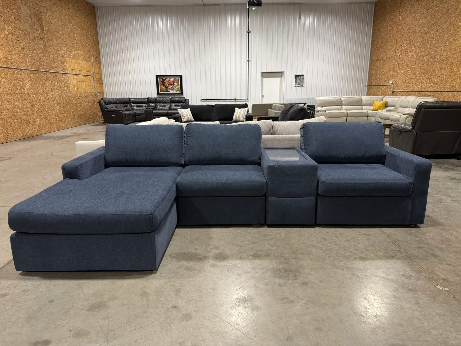 4 Piece Ashley Blue Sectional